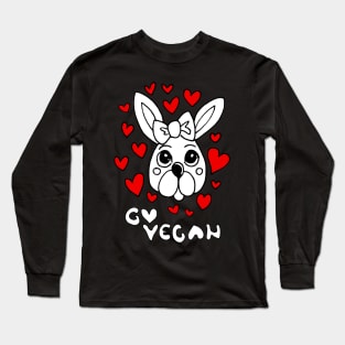 go vegan Long Sleeve T-Shirt